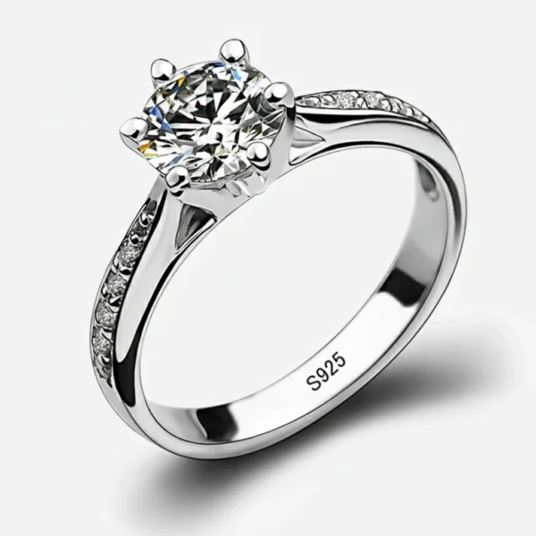 Luxury 925 Sterling Silver Classic Ring 1