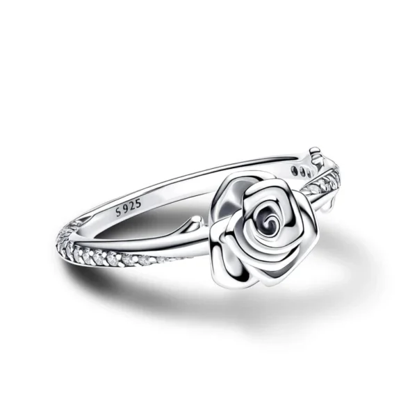 Rose Flower Ring Side View